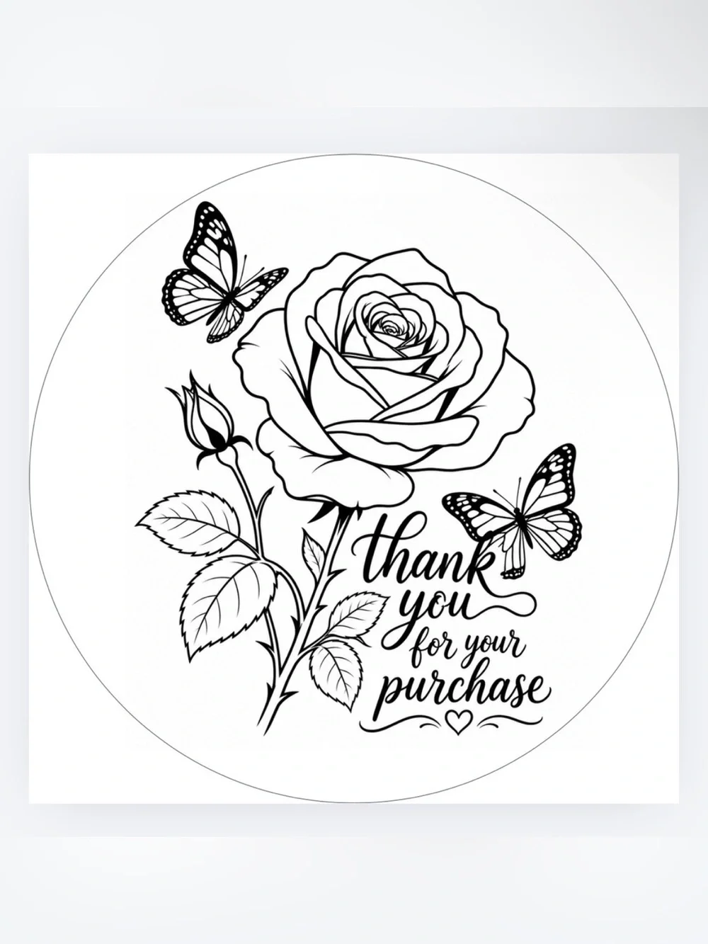 Handmade 50count “Thank You For Your Purchase” Stickers